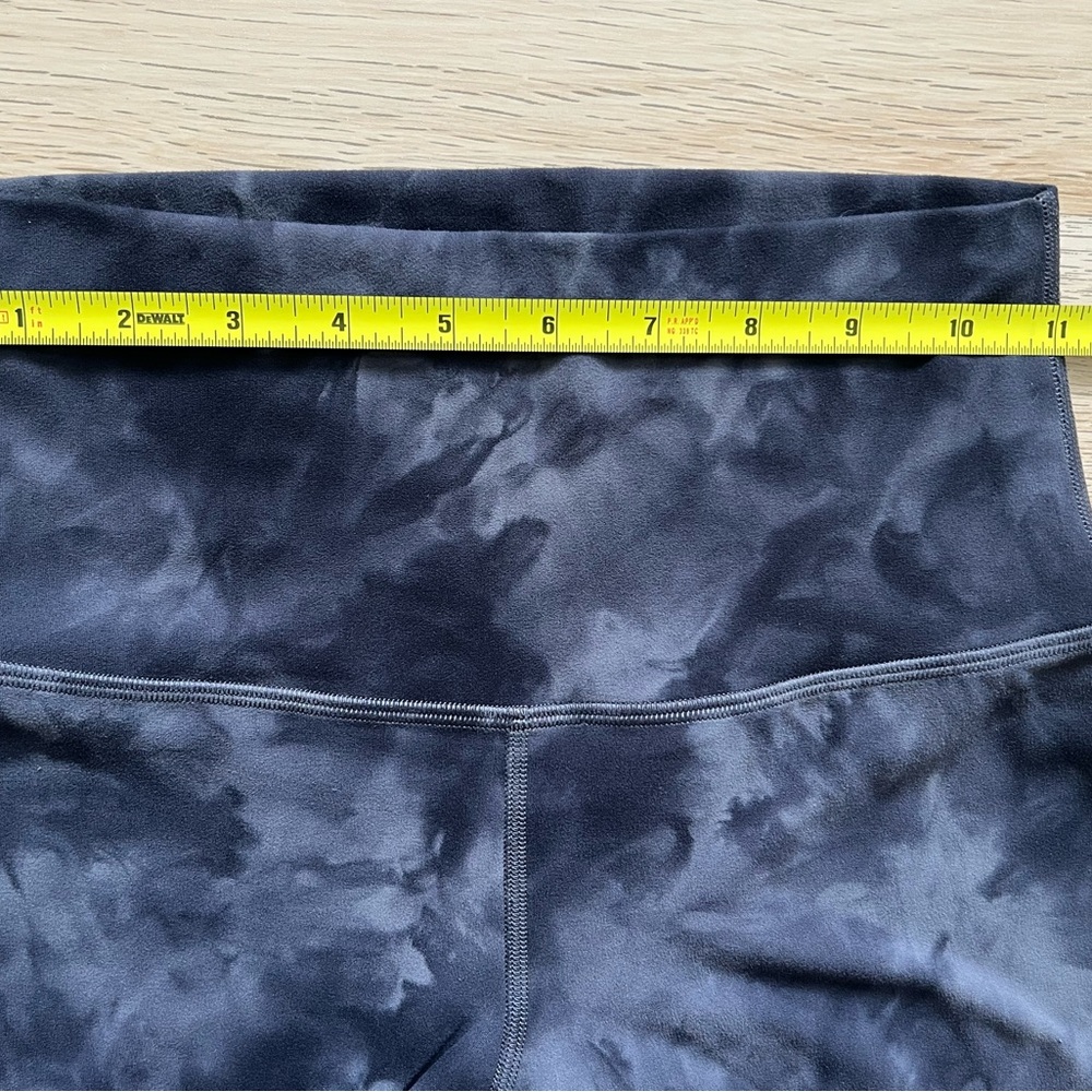 Lululemon Align Diamond Dye Graphite Grey Leggings Size 4 Super High Rise Nulu - Picture 8 of 11